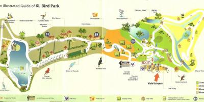Kuala lumpurs fågelpark karta