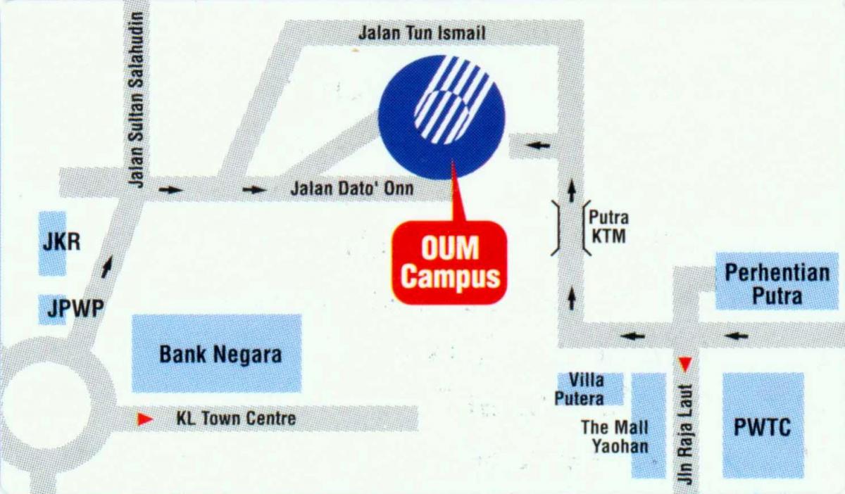 Karta över bank negara malaysia läge
