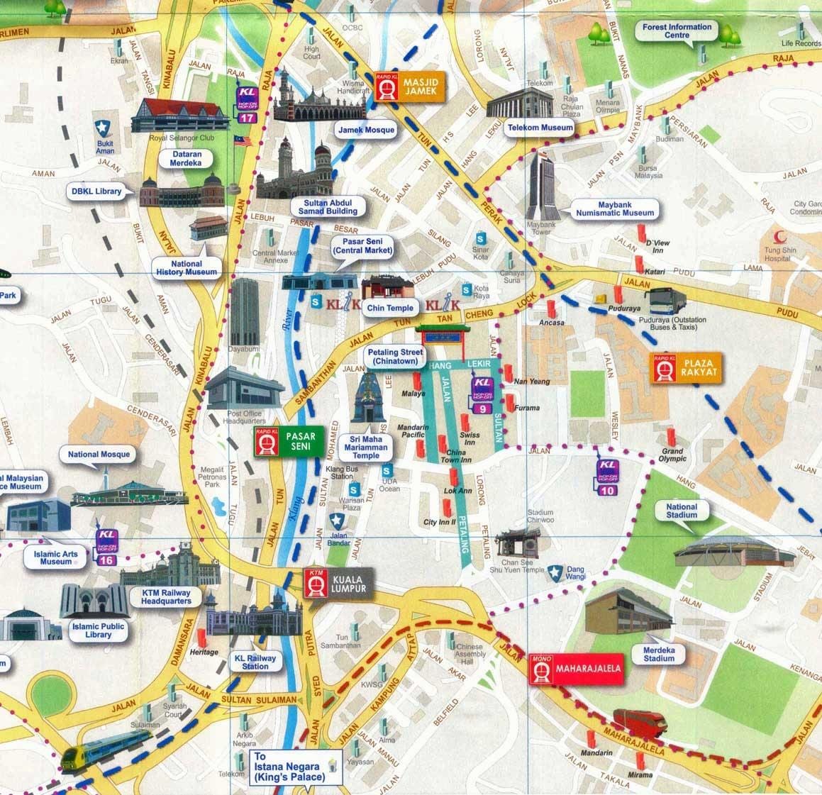 kuala lumpur city karta turist