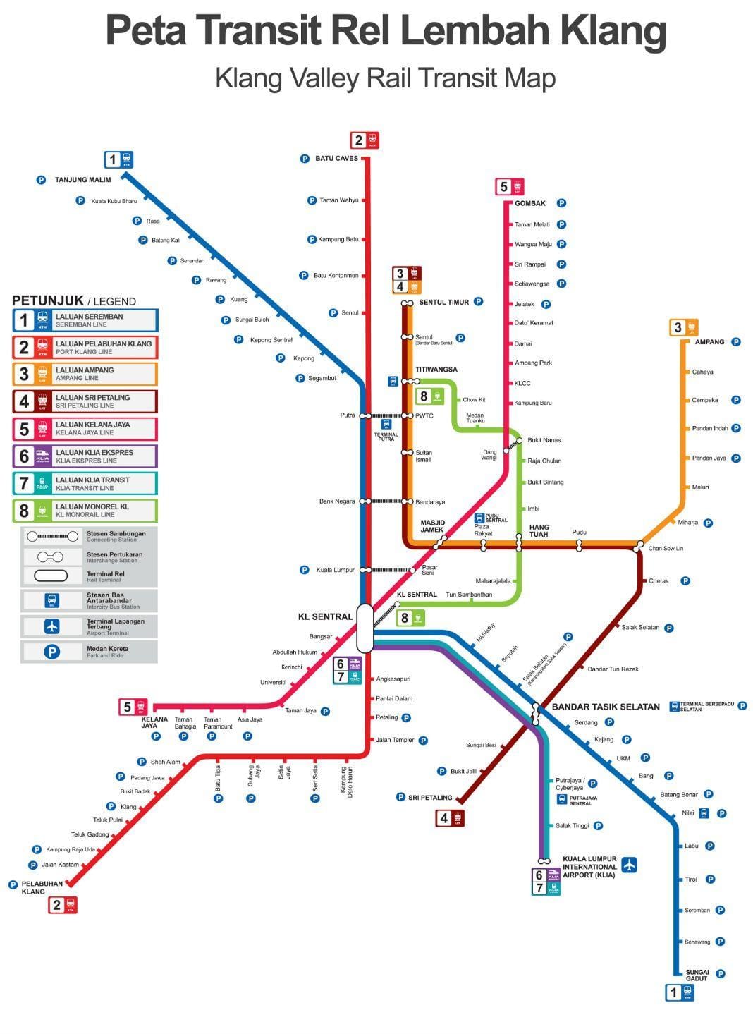 kuala lumpur tågstationen karta