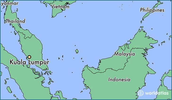 Karta över kuala lumpur läge