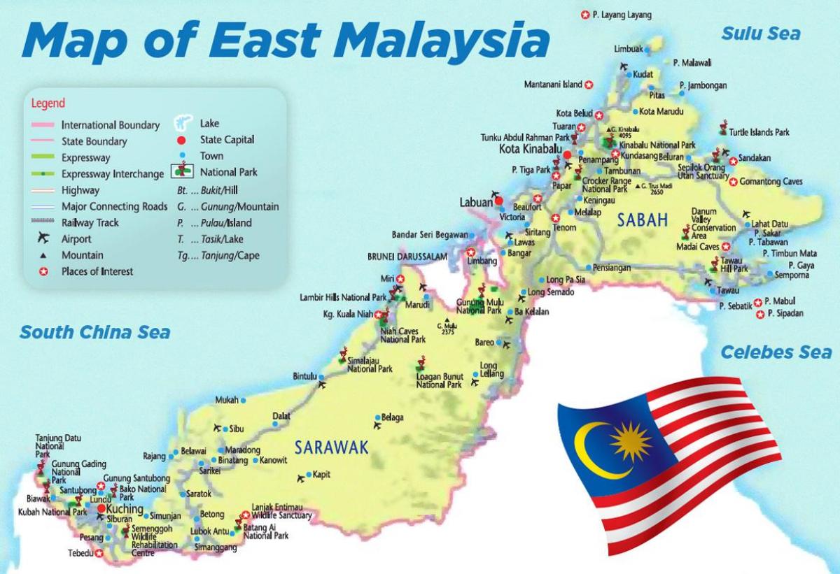 flygplatser i malaysia karta