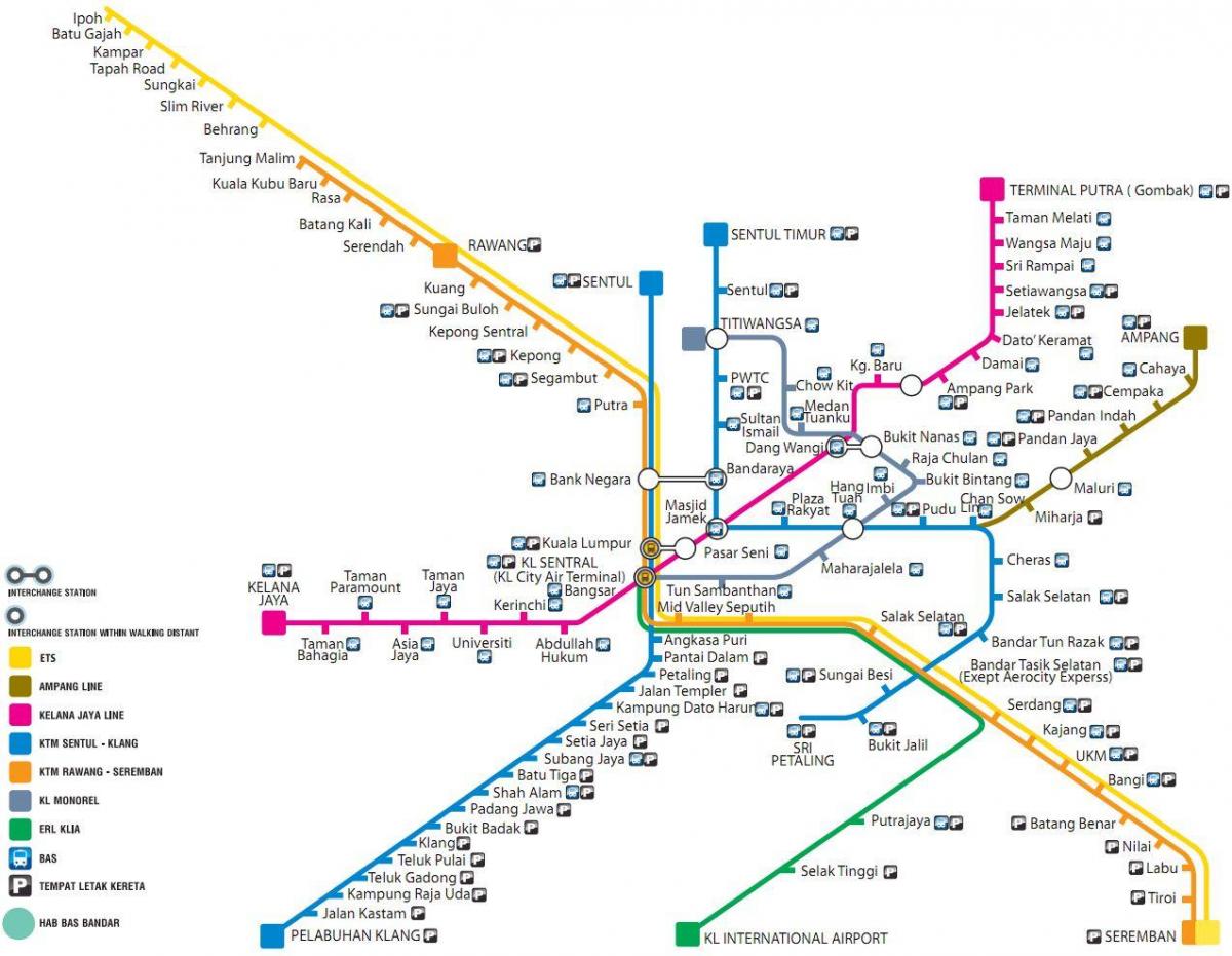 kollektivtrafik karta malaysia