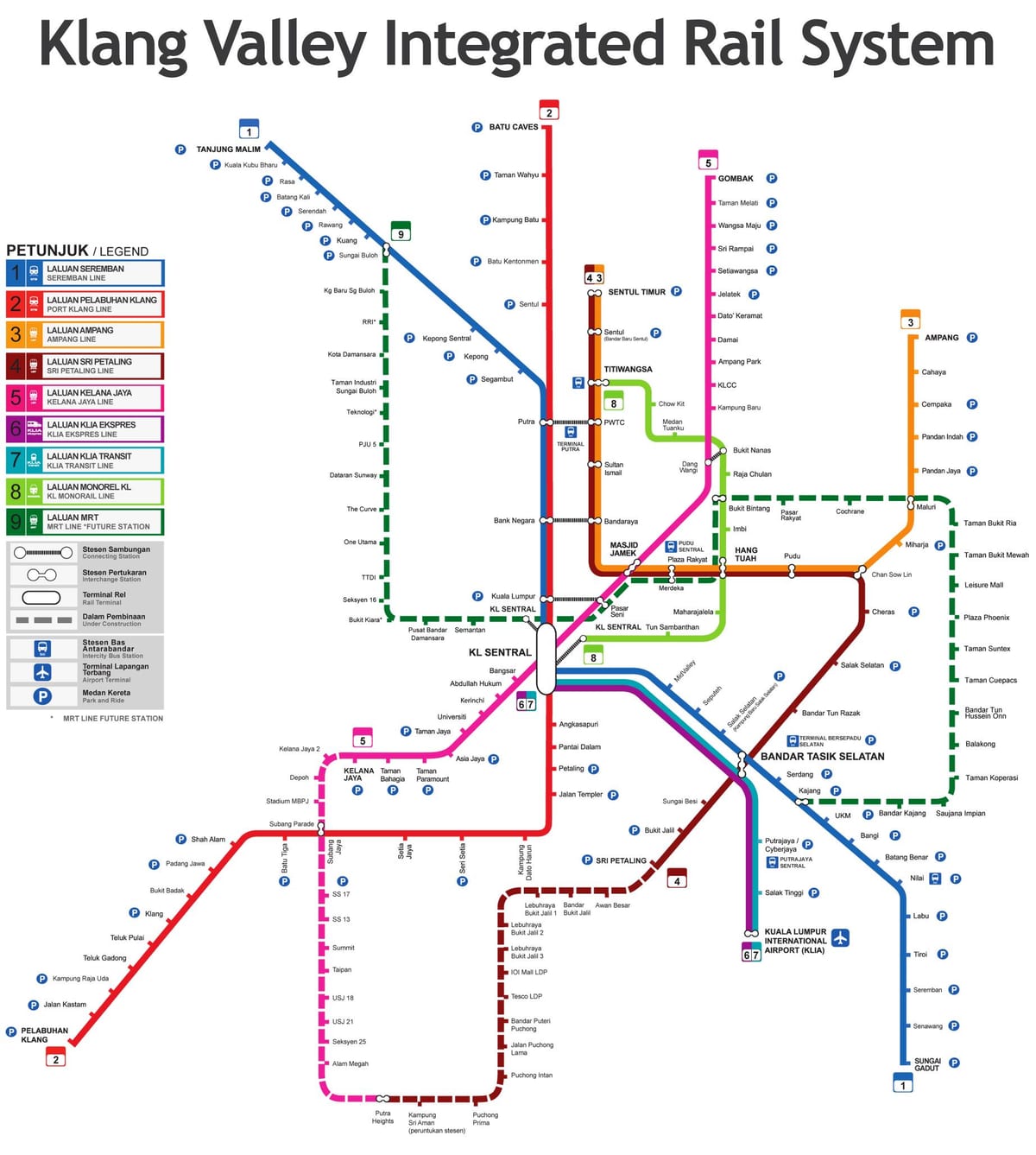 karta tåg malaysia