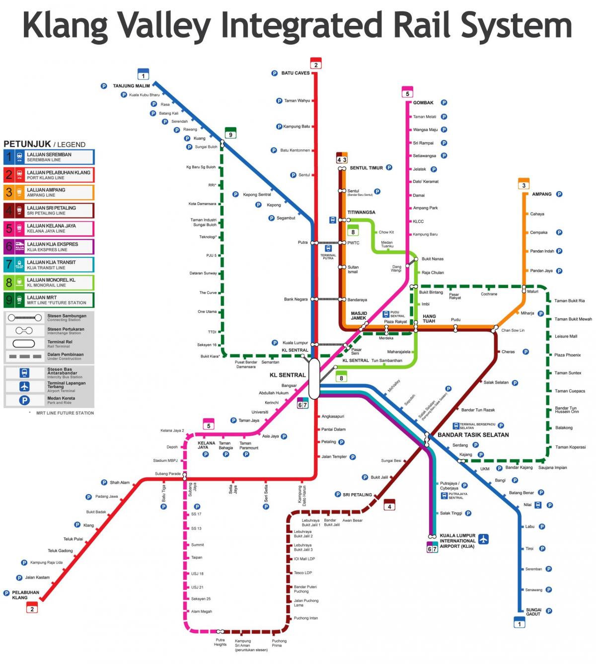 malaysia tåg karta 2016