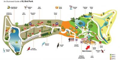 Karta över bird park