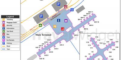 Kuala lumpur flygplats största terminal karta