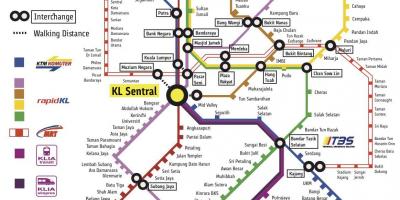 Kl sentral tågstationen karta