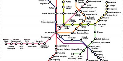 Malaysia tunnelbana karta