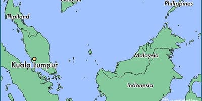 Karta över kuala lumpur läge
