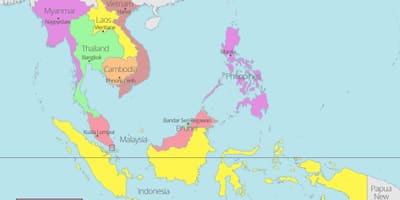Kuala lumpur plats på världskartan