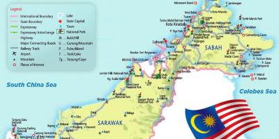 Flygplatser i malaysia karta