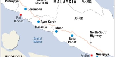 Större kuala lumpur på kartan
