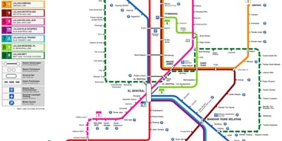 Malaysia tåg karta 2016