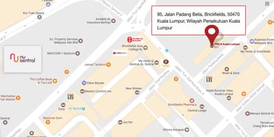 Karta över wilayah persekutuan kuala lumpur